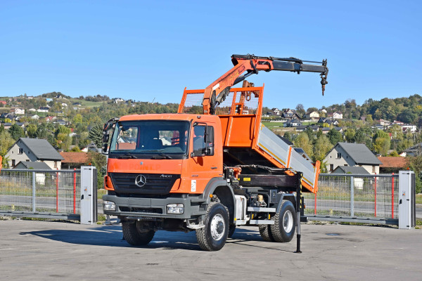 Mercedes AXOR 1829 * WYWROTKA 3,85 m + PK 9501 + PILOT / 4x4