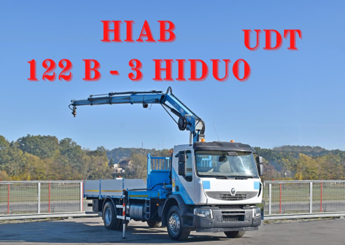 RENAULT Premium 260 DXI * Skrzynia 6,00 m * HIAB 122 B - 3 HIDUO + PILOT