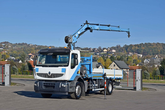 RENAULT Premium 260 DXI * Skrzynia 6,00 m * HIAB 122 B - 3 HIDUO + PILOT