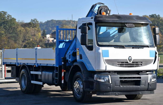 RENAULT Premium 260 DXI * Skrzynia 6,00 m * HIAB 122 B - 3 HIDUO + PILOT