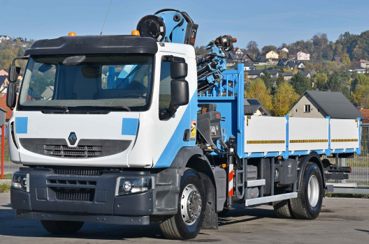 RENAULT Premium 260 DXI * Skrzynia 6,00 m * HIAB 122 B - 3 HIDUO + PILOT