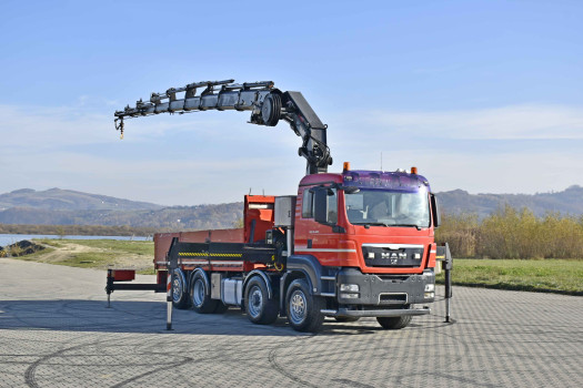 MAN TGS 35.400 * SKRZYNIA 5,20 m * HIAB 477 E-8 HIPRO + PILOT * 8x4