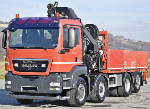 MAN TGS 35.400 * SKRZYNIA 5,20 m * HIAB 477 E-8 HIPRO + PILOT * 8x4