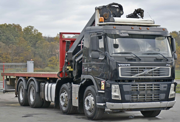 Volvo FM 440 * PLATFORMA 7,30 m * HIAB 377 E - 7 HIDUO + PILOT / 8x4