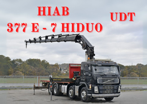 Volvo FM 440 * PLATFORMA 7,30 m * HIAB 377 E - 7 HIDUO + PILOT / 8x4