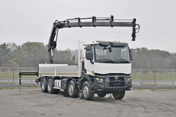 Renault C 430 * SKRZYNIA 7,20m * HIAB X - HIDUO 228 ES - 4 + PILOT / 8x4