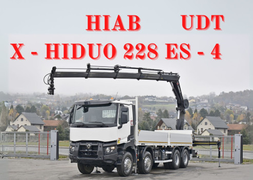 Renault C 430 * SKRZYNIA 7,20m * HIAB X - HIDUO 228 ES - 4 + PILOT / 8x4