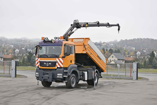 MAN TGS 18.360 * WYWROTKA 4,10 m * HIAB 099 HIDUO + PILOT * 4x4 * STAN BDB