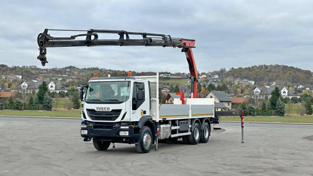 Iveco TRAKKER 410 * SKRZYNIA 6,75 m + PK 22002 - EH D + PILOT/ 6x4