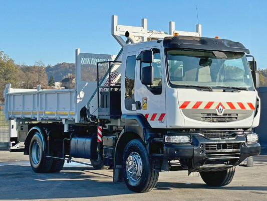 Renault KERAX 370 * WYWROTKA 4,70m + BORDMATIC * FASSI F130A.23 + PILOT