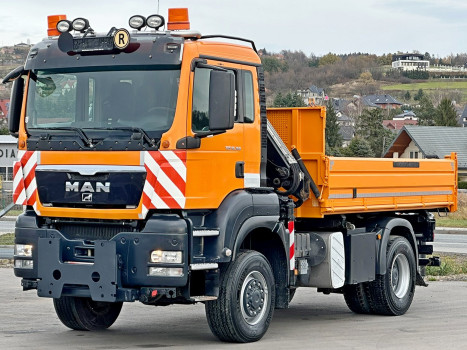 MAN TGS 18.360 * WYWROTKA 4,10 m * HIAB 099 E - 3 HIDUO + PILOT * 4x4 * STAN BDB