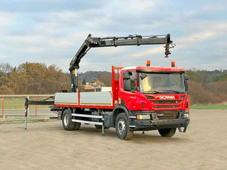 SCANIA P 280 * HIAB 122 E - 2 HIDUO + PILOT * STAN BDB