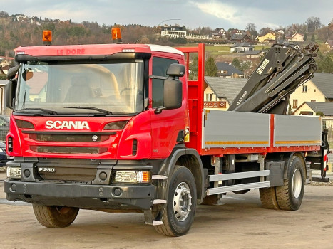 SCANIA P 280 * HIAB 122 E - 2 HIDUO + PILOT * STAN BDB