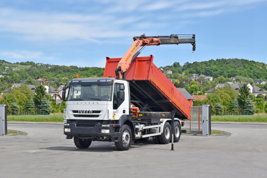 Iveco TRAKKER 360 * WYWROTKA 5,60m + PK15500/PILOT/ 6x4