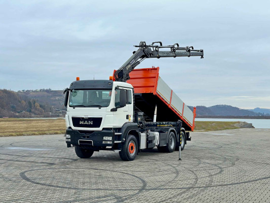 MAN TGS 26.400 * WYWROTKA 5,40m *HIAB 166 ES-3 HIPRO + PILOT * 6x4*STAN BDB