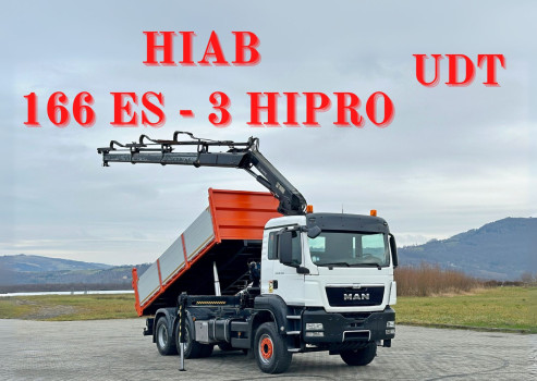 MAN TGS 26.400 * WYWROTKA 5,40m *HIAB 166 ES-3 HIPRO + PILOT * 6x4*STAN BDB