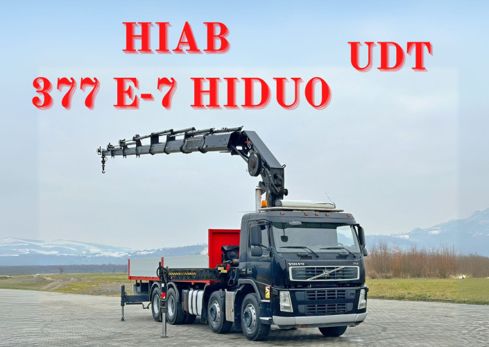 Volvo FM 440 * PLATFORMA 7,30 m * HIAB 377 E - 7 HIDUO + PILOT / 8x4