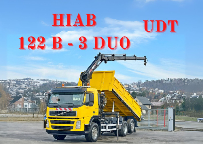 Volvo FM 330 * WYWROTKA 5,50 m + HIAB 122 B - 3 DUO * STAN BDB