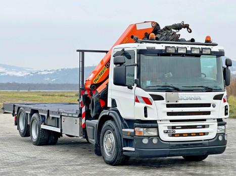 SCANIA P 420 * PLATFORMA 6,80 m * PK 29002 + PILOT * STAN BDB