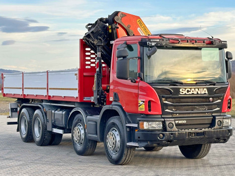 SCANIA P 400 * WYWROTKA 6,80 m + PK 33002 - EH D + PILOT * 8x4