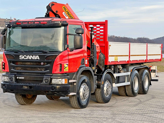 SCANIA P 400 * WYWROTKA 6,80 m + PK 33002 - EH D + PILOT * 8x4