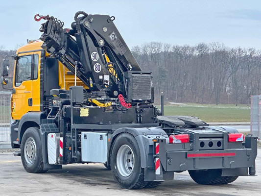 MAN TGA 18.400 *Ciągnik siodłowy * HIAB 322 EP - 5 HIPRO + PILOT * STAN BDB