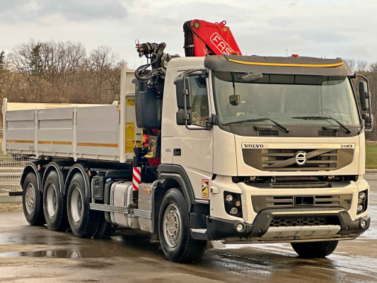 Volvo FMX 450 * WYWROTKA 6,50 m + FASSI F215A.0.24 + PILOT / 8x4