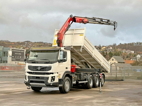 Volvo FMX 450 * WYWROTKA 6,50 m + FASSI F215A.0.24 + PILOT / 8x4