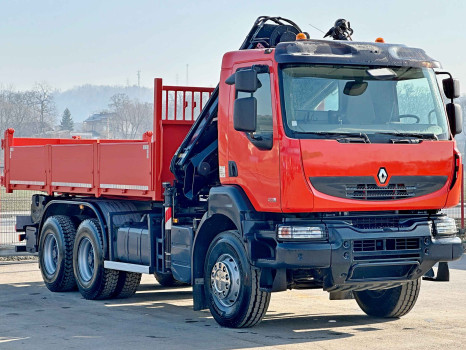 Renault Kerax 430 * WYWROTKA 5,40 m * HIAB 144 E - 3 HIDUO + PILOT / 6x4