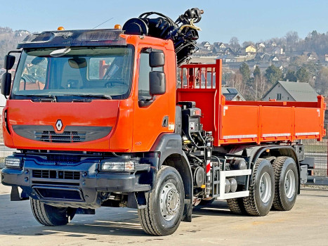 Renault Kerax 430 * WYWROTKA 5,40 m * HIAB 144 E - 3 HIDUO + PILOT / 6x4