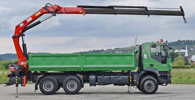 Iveco TRAKKER 450 + HMF 3000K3 + PILOT / 6x4