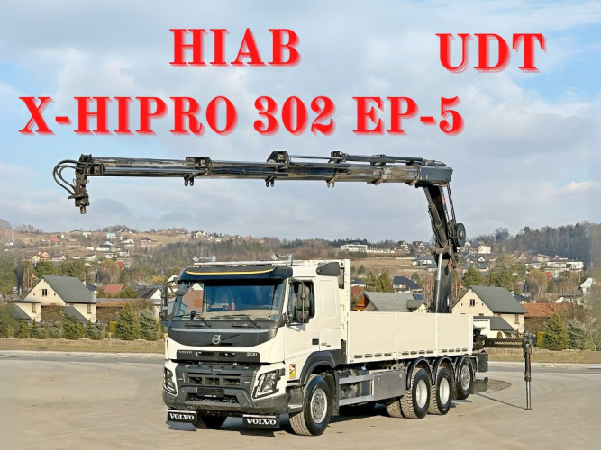 Volvo FMX 460 Skrzynia 6,60 m * HIAB X - HIPRO 302 EP - 5 + PILOT / 8x4