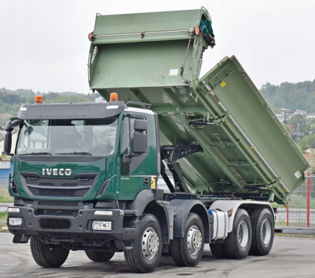 IVECO TRAKKER 410 * Wywrotka 5,90 m + BORDMATIC * 8x4 * STAN BDB