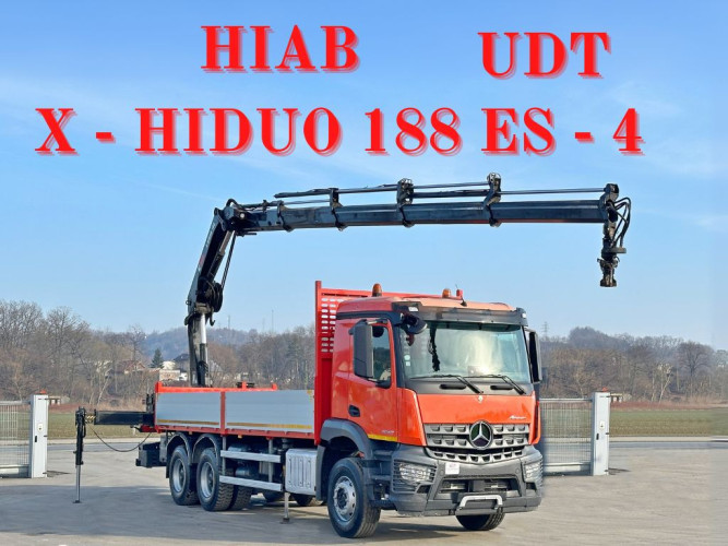 MERCEDES AROCS 2640* SKRZYNIA 6,50m * HIAB X-HIDUO 188 ES - 4 + PILOT / 6x4