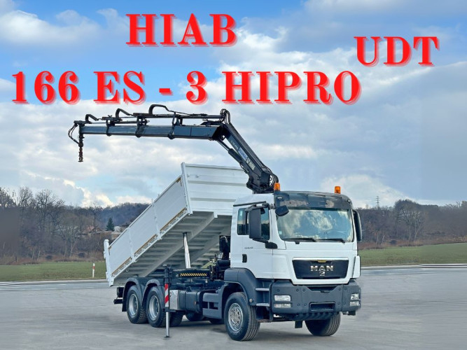 MAN TGS 26.400 *WYWROTKA 5,40m *HIAB 166 ES-3 HIPRO + PILOT * 6x4 *STAN BDB